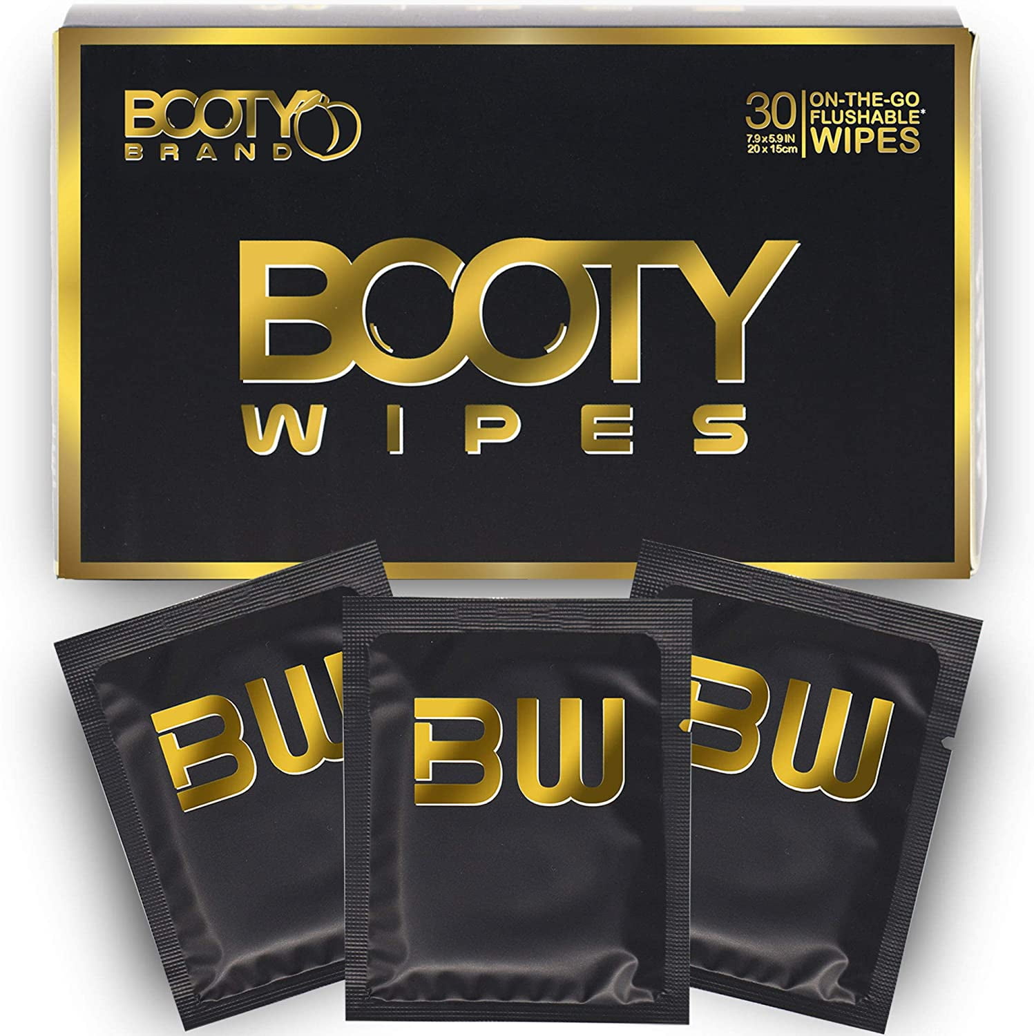 BOOTY WIPES for Men Flushable Wet Wipes for Adults Unscented