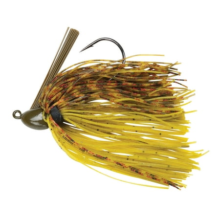 BOOYAH Baby Boo Jig, 5/16 oz, Green 3D Watermelon Red with Silicone Skirt
