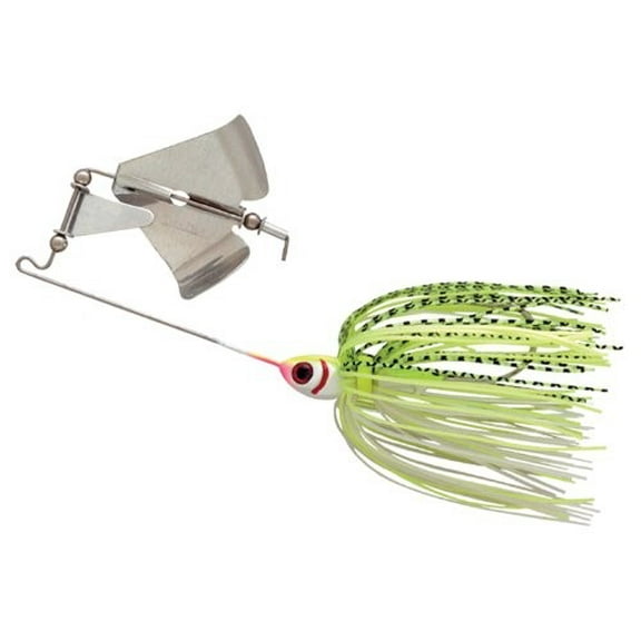 BOOYAH Buzz Fishing Lure Buzzbait One Blade Chartreuse Pearl White White Chartreuse 1/4 oz