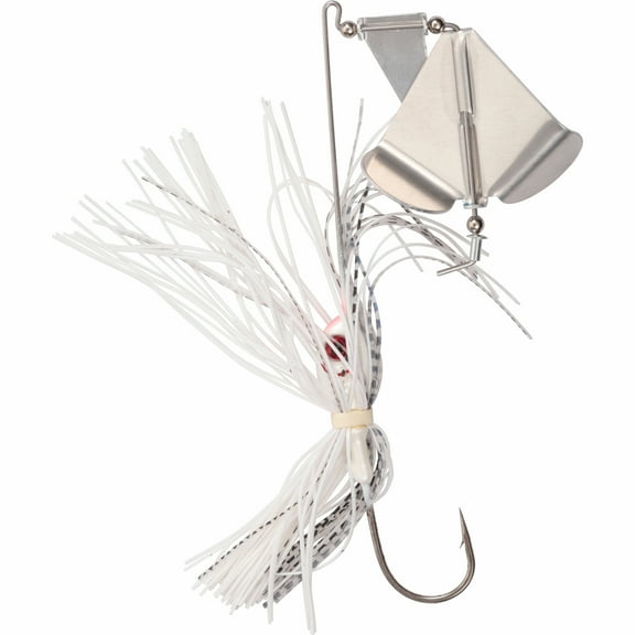 BOOYAH Buzz Fishing Lure Buzzbait One Blade White S w White Shad 1/2 oz