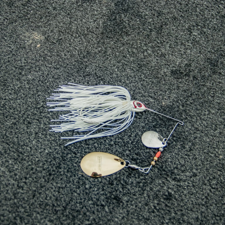 BOOYAH Colorado Indiana Blade Spinnerbait Snow White 3/8 oz. 