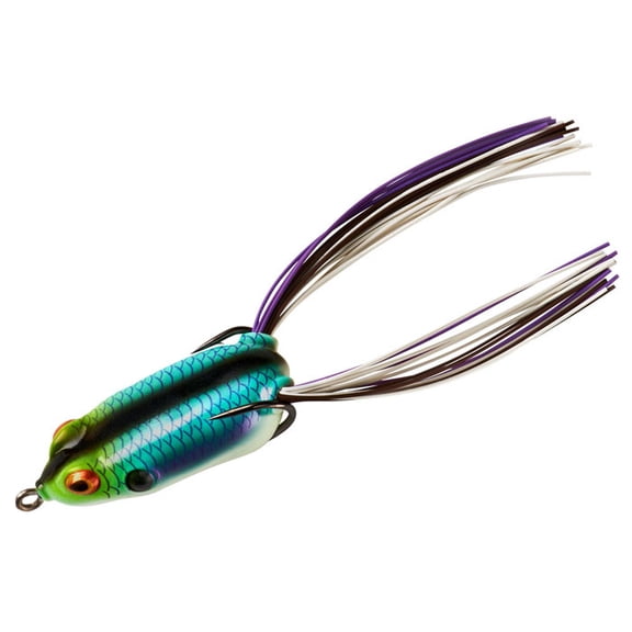 BOOYAH Pad Crasher Jr Fishing Lure Hollow body Frog Aqua Frog 2 in 1/4 oz
