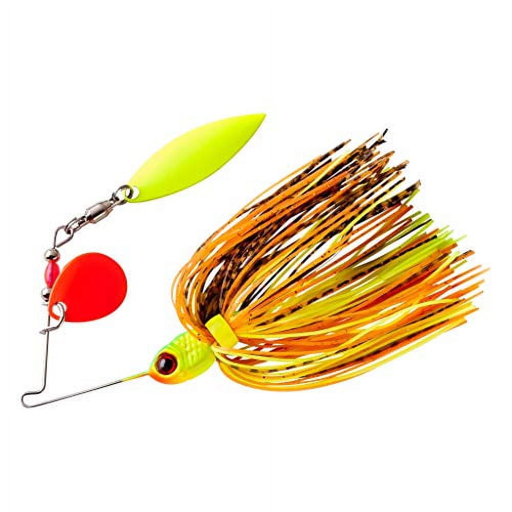 BOOYAH Pond Magic Small-Water Spinner-Bait Bass Fishing Lure, Fire Bug,  Pond Magic