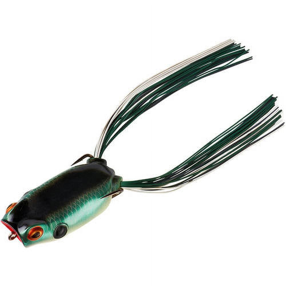 BOOYAH Poppin' Pad Crasher Fishing Lure Hollow Body Frog Shad Frog 3 in 1/2  oz 