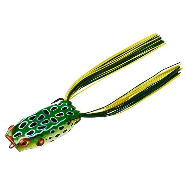 BOOYAH Poppin' Pad Crasher Hollow Body Frog Leopard Frog 3" 1/2 oz ...