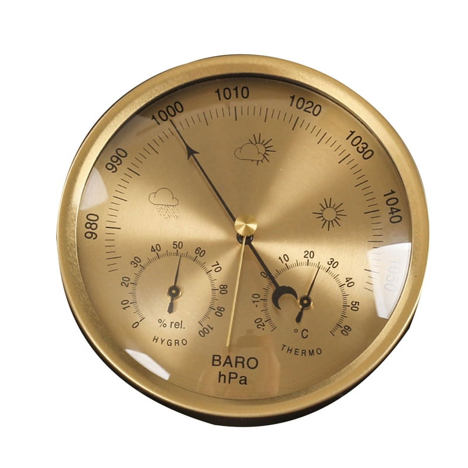 BOOYOU 3 in 1 Dial Type Barometer Thermometer Hygrometer Weather