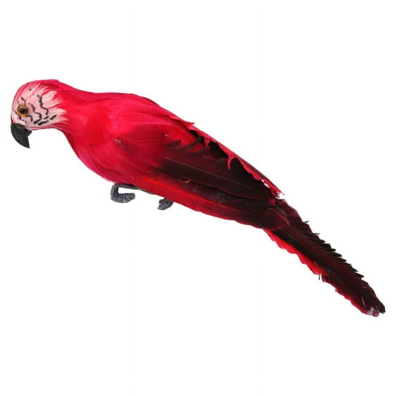 BOOYOU Artificial Bird Lifelike Feathered Parrot Foam Birds Christmas Model Colorful Simulation Macaw Parrots for Tree Craft