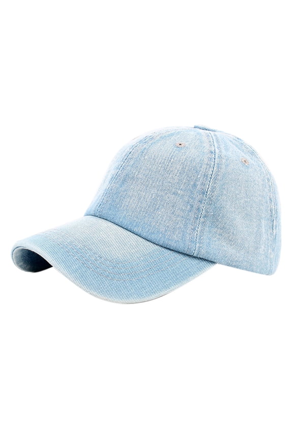 Unisex Vintage Washed Denim Baseball Cap Blank Casquette Adjustable Snapback Hat