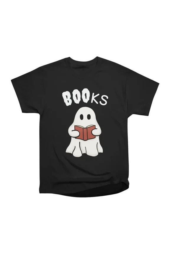 BOOks Ghost Reading T-Shirt Tee Gift For Him Merch For Her Apparel For Friend