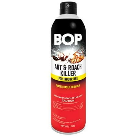 BOP Ant & Roach Killer, 17 oz, Easy To Use Pest Control Spray, Kills Bugs On Contact And Keeps Your Home Insect Free, Indoor/Outdoor Use For Quick Results