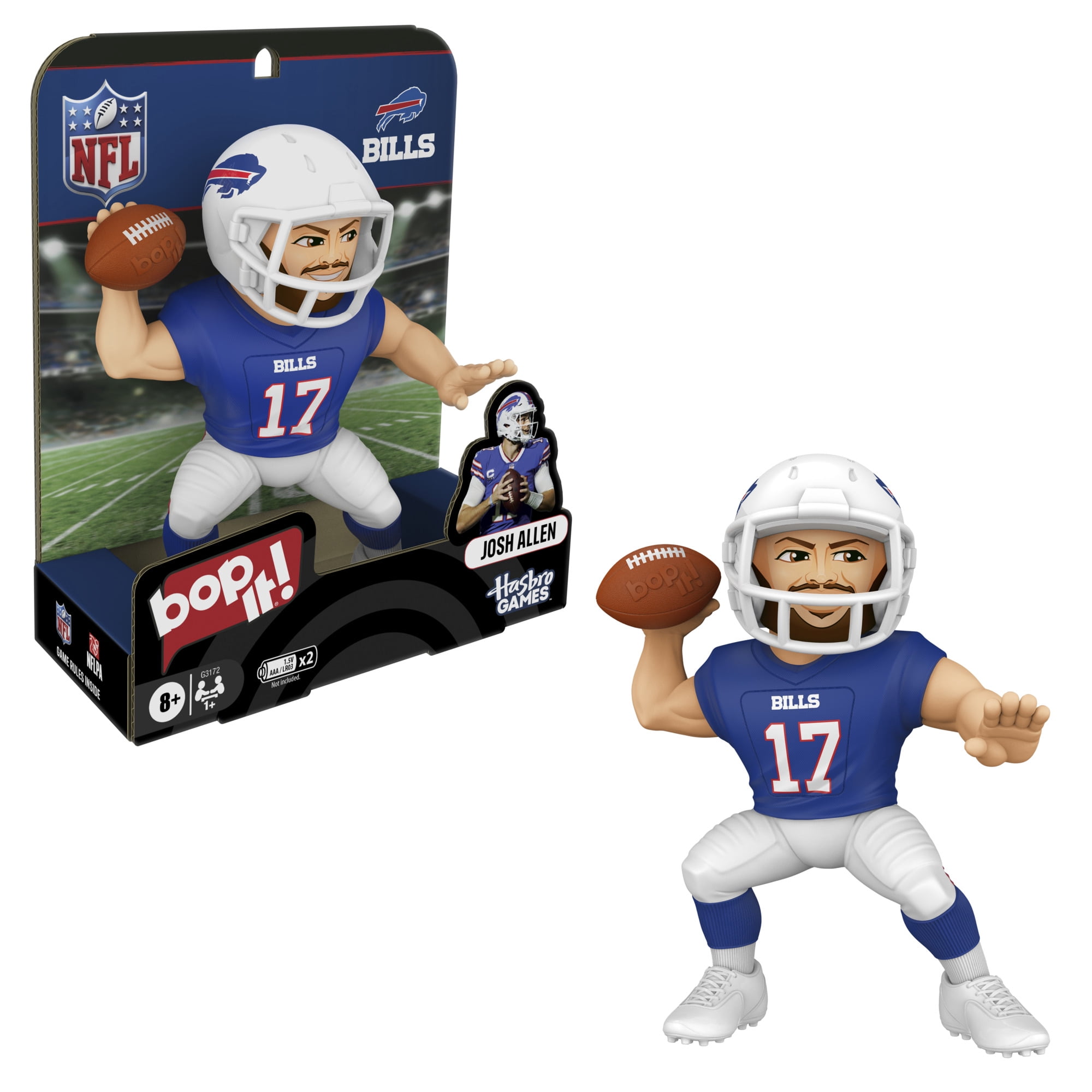 Bop It! Josh Allen Edition Game, Officially Licensed NFL Games for Kids and Teens, 8+