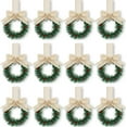thumbnail image 1 of BOPORO 12PCS Christmas Kitchen Cabinet Wreaths with Ribbon Mini Christmas Wreath Small Kitchen Wreath with Berry and Bows Greenery Wreath for Window Door, 1 of 6