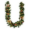 thumbnail image 1 of BOPORO 9FT Christmas Garland with Lights, Battery-Operated Pre-Lit Garland with 50 LED, Pine Cones, Berry Clusters, Bows, Lighted Garland Decoration for Stairs, Fireplace, 1 of 6