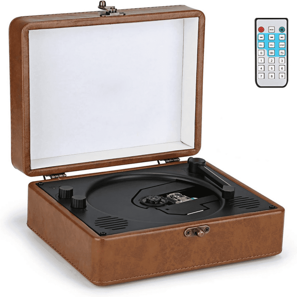 BOPORO CD Player with Bluetooth - Retro Desktop CD Players for Home CD ...