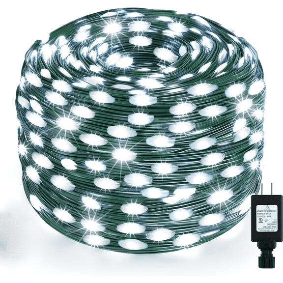 BOPORO Christmas Lights Outdoor Waterproof, Total 108Ft 200LED 8 Modes Twinkle Lights for Patio Garden Holidays Indoor Christmas Outdoor Decor(Multicolor)