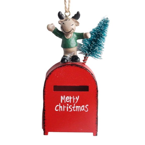 BOPORO Christmas Mailbox Decor X'Mas Swag with Pine, Xmas Tree Decor. Mailbox Chritmas Decorations Christmas Decorations Outdoor