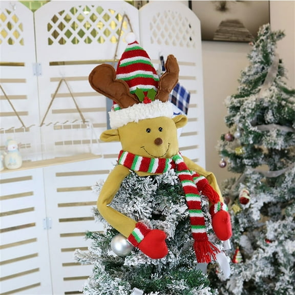BOPORO Christmas Tree Topper, Reindeer Christmas Decoration, Star Tree Topper, Reindeer Christmas Tree Topper, Hand Made Christmas Tree Decoration