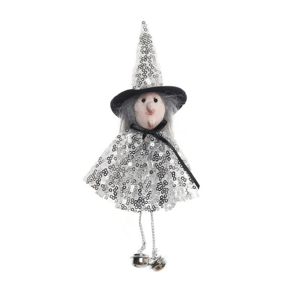 BOPORO Halloween Spooky Witch Dolls Decorations, Plush Hanging Halloween Tree Ornaments with Witch Hat Vintage Room Decor Fall Farmhouse Decor Halloween Party Decor for Adults Autumn Outdoor Decor