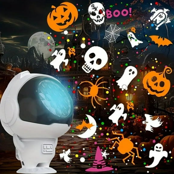 BOPORO LED Ceiling Christmas Projector Lights, 16 Pattern Rotating Stage Lamp Holiday Lighting Projector Night Light for Home Garden Patio Wall Decoration