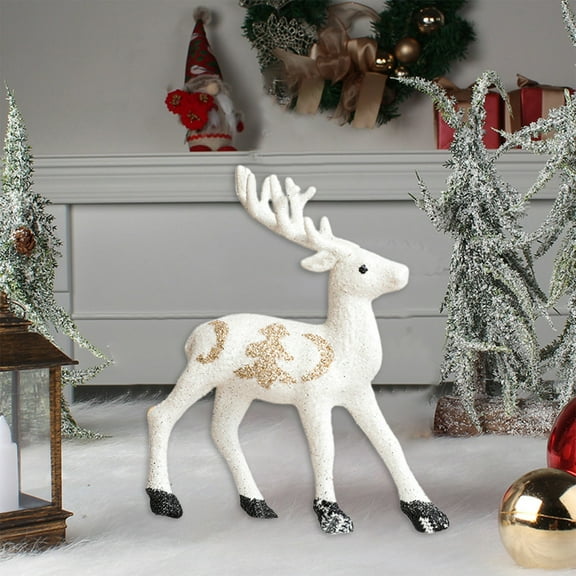 BOPORO Lighted Reindeer Christmas Decoration Outdoor Christmas Giant Light Up Outdoor Ornaments Lighted Christmas Reindeer Decoration for Yard Patio Lawn Stakes Christmas Deer Ornaments Christmas