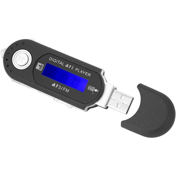 BOPORO MP3 Player, Portable Music MP3 USB Player with LCD Screen, Mp3 Players for Running, Gym, Jogging, Sports Black-240524