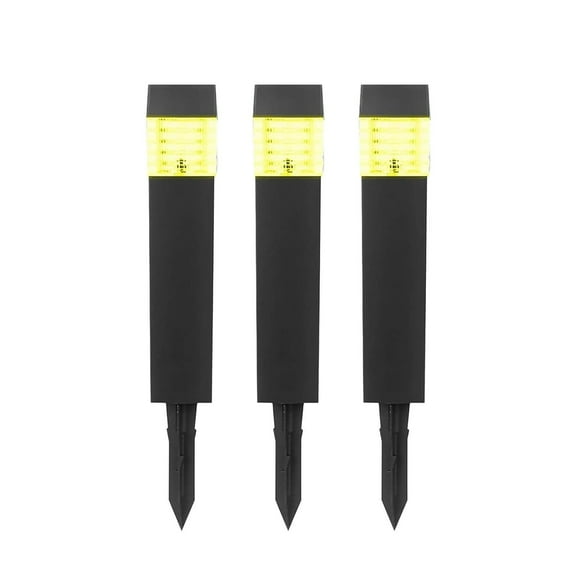BOPORO Outdoor Solar Decorative Lights 3PCS Mini Solar Defrost Lights Grounded Plug Lights