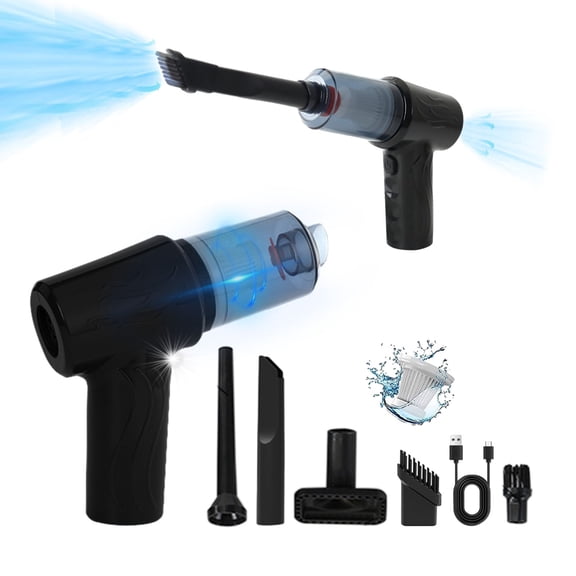 BOPORO Powerful Compressed Air Duster for Deep Cleaning-Replace Compressed Air Can-No Canned Air Duster-Keyboard Cleaner-PC Cleaning-Rechargeable-3-Speeds