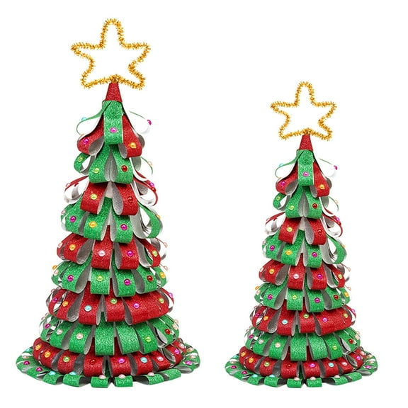 BOPORO Pre-lit Decorated Tabletop Christmas Tree, Christmas Themed Decorations with Pine Cones, Pre-Lit Mini Christmas Tree The best Christmas gift