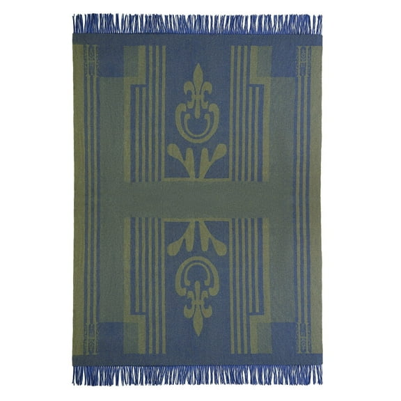 BOPORO Pure Wool Throw Blanket Knee Rug Warm Soft 83" x 55"for Couch Bed Camping throws blankets