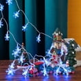 thumbnail image 1 of BOPORO Snowflak Ornaments, LED Christmas String Lights For Xmas Tree, Christmas Tree Decorations, Christmas Garland Decor with Light, 1 of 6