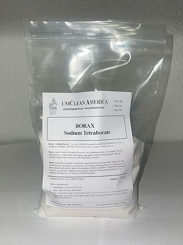 BORAX I SODIUM BORATE I SODIUM TETRABORATE I 5 MOL HIGHLY CONCENTRATE PURE 99.9% I CLEANING BOOSTER - STAIN REMOVER I MADE IN USA I WEIGHT : 30LB