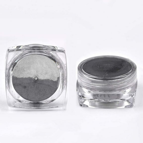 BORDSTRACT 1g/bottle Nail Mirror Shining Powder Manicure Chrome Pigment Glitters Black