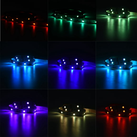 BORDSTRACT 5050 RGB Flexible LED,Flexible LED Light,DC 5V USB Led Strip 5050 RGB Flexible LED