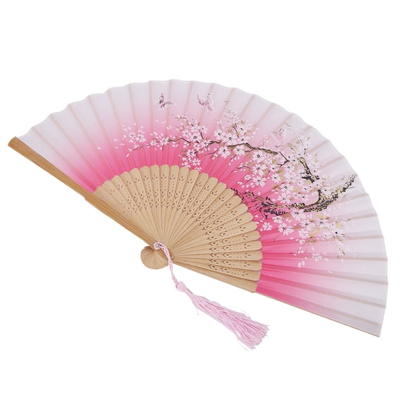 BORDSTRACT Folding Hand Fan, Folding Hand Fan Wedding Party Gifts Dance Props Home Office Decorations