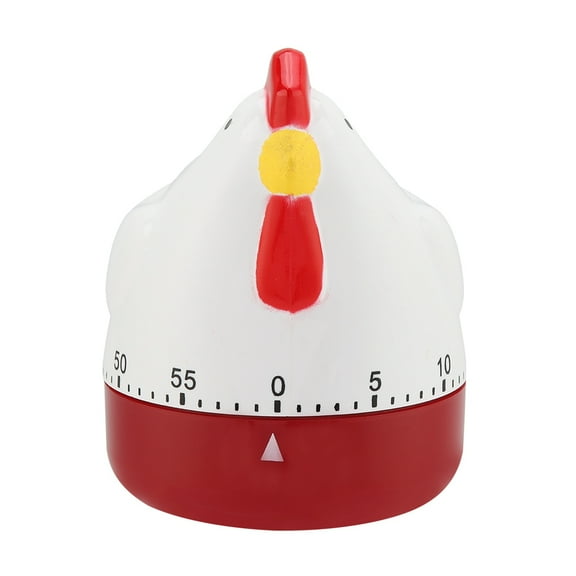 BORDSTRACT Kitchen Cartoon Chicken Timer, Lovely Cock Countdown Mechanical 60 Minutes, Chicken Pattern Timer Manual Clock Alarm, Reminder