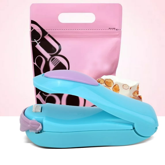 BORDSTRACT Mini Electric Heat Sealing Machine, Impulse Heat Sealer Manual Bags Sealer Mini Bag Heat Sealer Portable Food Bag Heat Sealer