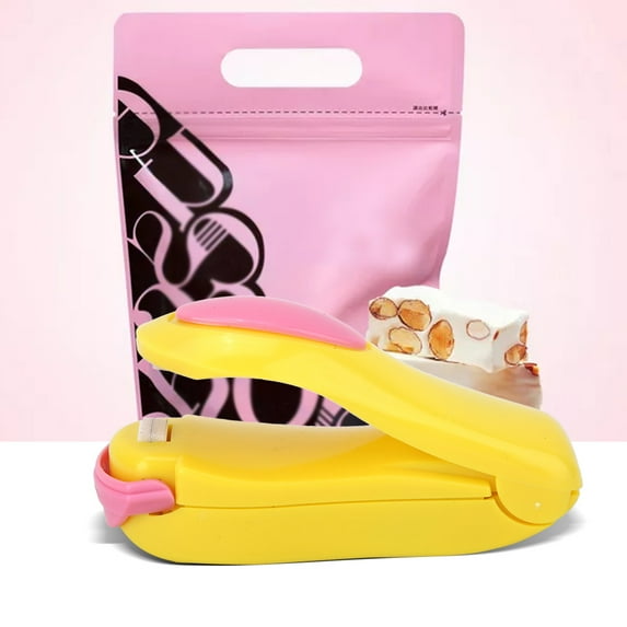 BORDSTRACT Mini Electric Heat Sealing Machine, Impulse Heat Sealer Manual Bags Sealer Mini Bag Heat Sealer Portable Food Bag Heat Sealer