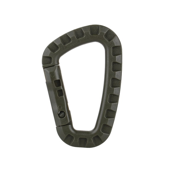 BORDSTRACT Outdoor D Shape Buckle Camping Climbing Carabiner Mountaineering Buckle Army Green