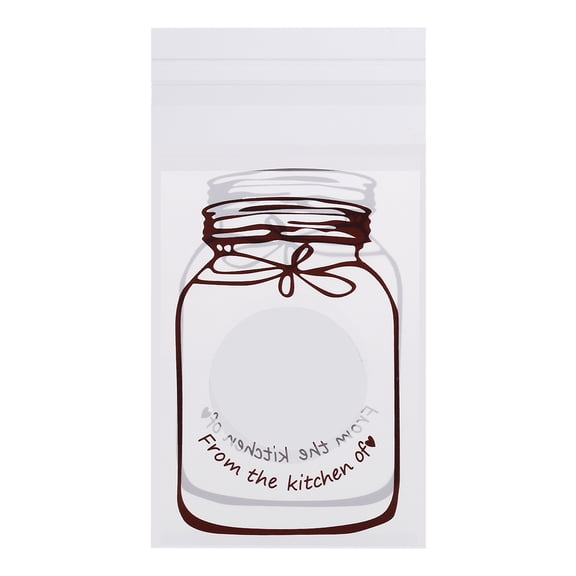 BORDSTRACT Plastic Candy Bags,4 Colors 100pcs/Pack Lovely Translucent Plastic Bags Candy Cookies Gift Packaging Bag, Birthday Candy Bag,Cookie Bags For Packaging,Cookie Bags For Gift Giving