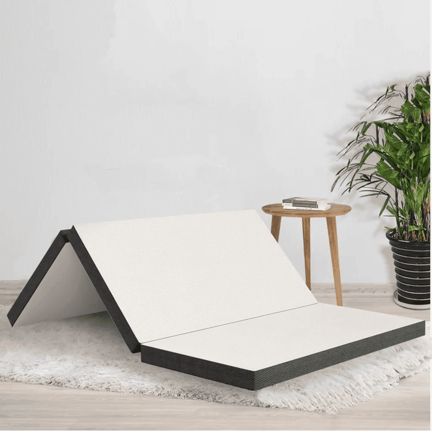BORGEBY 3 inch Folding Mattress, Twin Tri-Folding Memory Foam Mattress with Washable Cover, Portable for Camping & Guest Beds