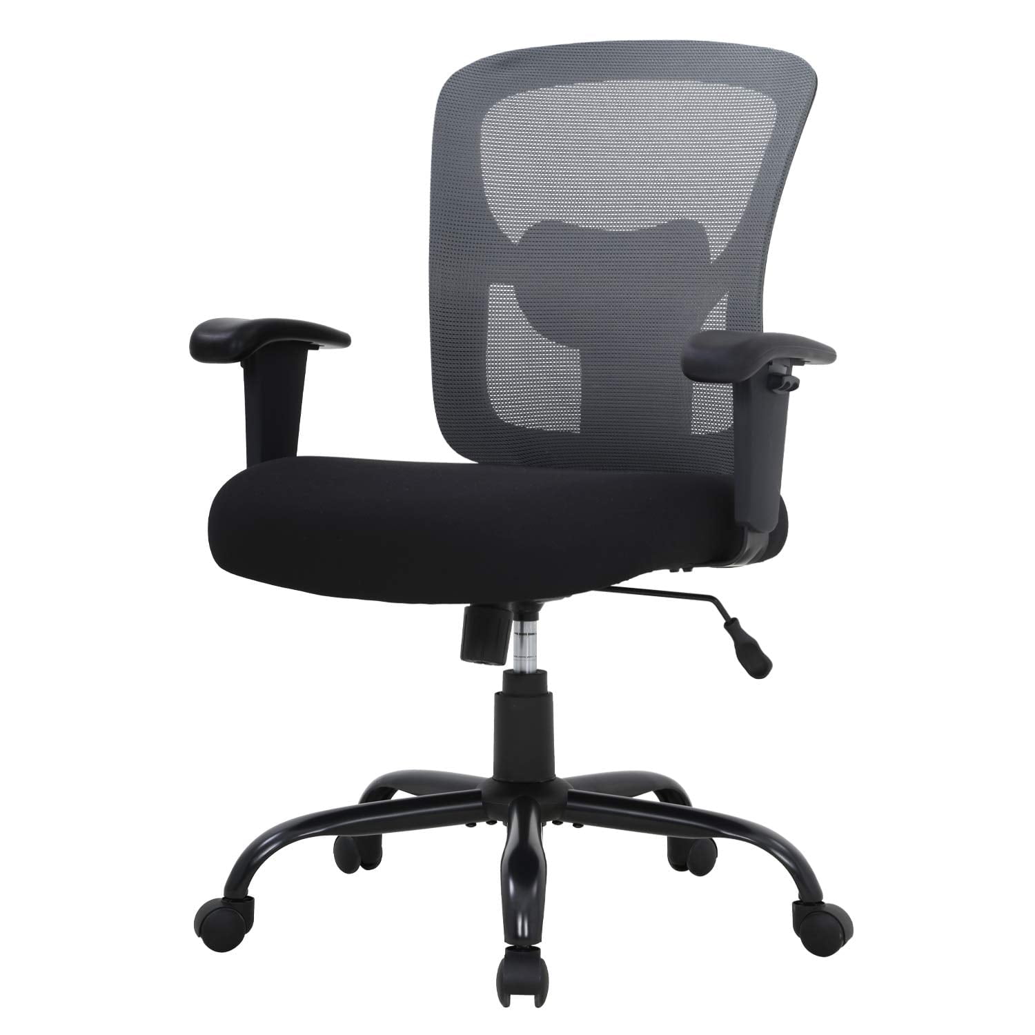 BORGEBY Big and Tall Office Chair Heavy Duty 400LBS Computer Desk Chair with Lumbar Support Ergonomic High Back Task Rolling Swivel Mesh Chair for adult,Grey