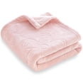 thumbnail image 1 of BORITAR Baby Blanket for Girls Ultra Soft Cozy Fleece Baby Blankets, Warm and Lightweight Toddler Blanket with Elegant Floral Printed for Bed Stroller Crib Travel, 30x40 Inch, Pink, 1 of 8