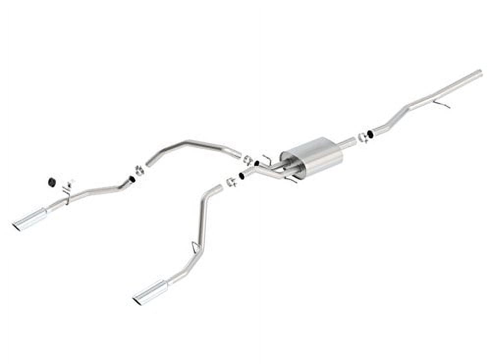 BORLA 140539 S-Type Cat-Back Exhaust System for Chevrolet Silverado/GMC Sierra 1500