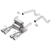 BORLA Exhaust 11744 05-08 Corvette C6 6.0l/6.2l V8 RWD 2DR Incl. Paddle Shift Split Rear, Rear Section, S-type For 2006-2008 Chevrolet