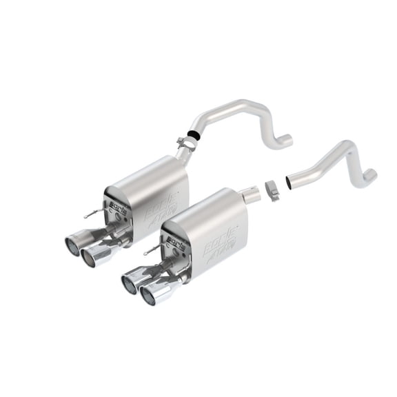 BORLA 11812 Exhaust Rear Section Split, Rear Exhaust System for Chevrolet Corvette C6 2009-2013 6.2L V8