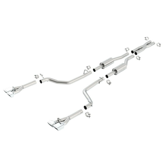 BORLA EXHAUST 140306 09-13 CHALLENGER RT 5.7L V8 RWD 2DR SPLIT REAR C-BACK SYSTEM, S-TYPE