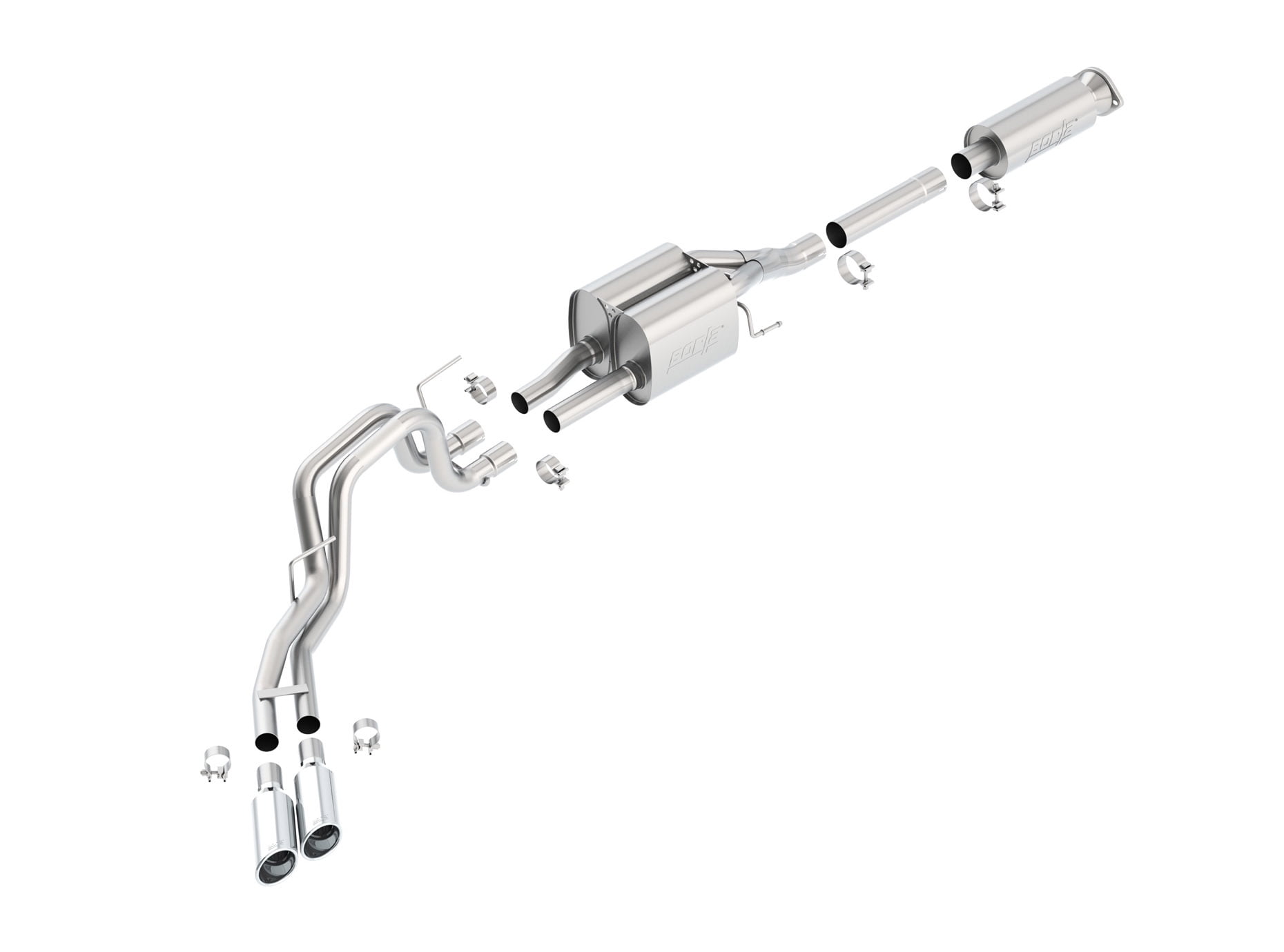 BORLA EXHAUST 140404 11-13 F150 HARLEY DAVIDSON/10-13 F150 RAPTOR 6.2L ...