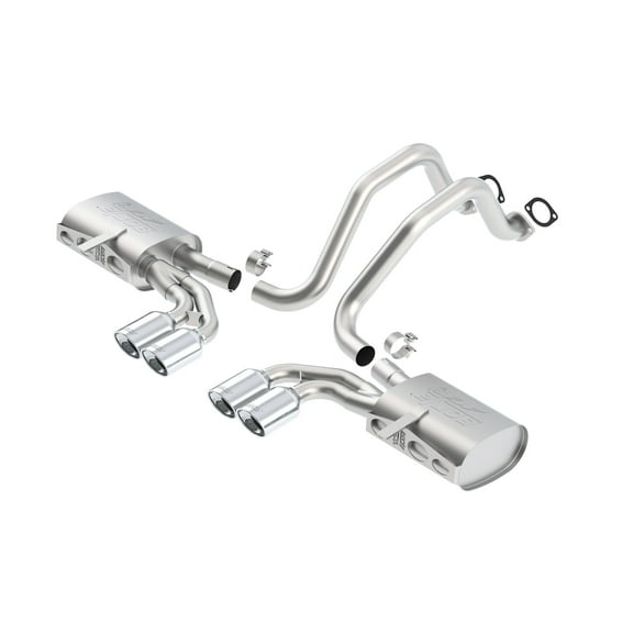 BORLA EXHAUST 140428 97-04 CORVETTE C5/ZO6 5.7L V8 /M RWD 2DR SPLIT REAR C-BACK SYSTEM, AK Fits select: 1997-2004 CHEVROLET CORVETTE