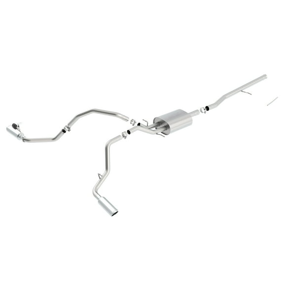 BORLA EXHAUST 140546 14-15 SILVERADO/SIERRA 1500 5.3L 4DR SB/STD BED CAT-BACK 2.75IN/2.25IN W/ 4IN SINGLE ANGLE CUT TIP