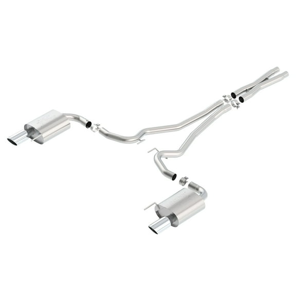 BORLA EXHAUST 140591 15-15 MUST GT 5.0L V8 AT/MT RWD 2DR 2.5IN ATAK S RD RL AC&nbsp; SR TIP 4.IN RD X 9.5IN Fits select: 2015-2017 FORD MUSTANG